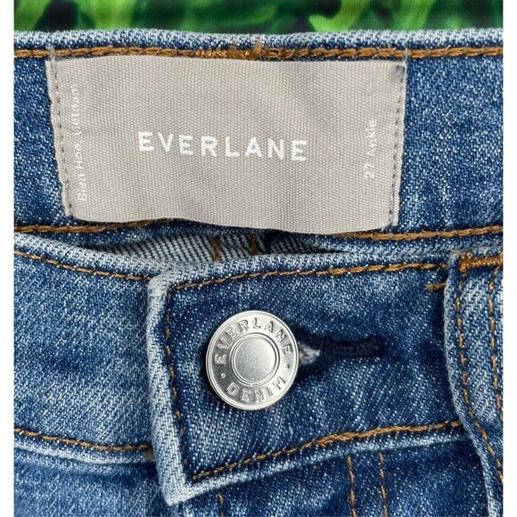 Everlane Women's Size 27 Ankle High Rise Medium Wash Denim Blue Jeans - Picture 5 of 5